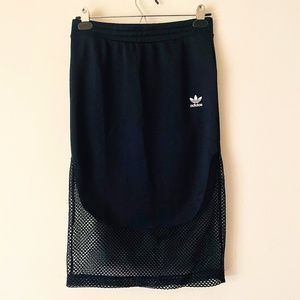 Adidas Originals XS Navy Blue Osaka AR Midi Skirt